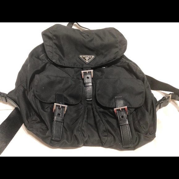 Prada Handbags - Prada Black Nylon Backpack Style #BZ2811